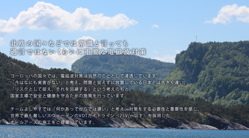 北欧の国々などでは常識と言っても過言ではないくらいに重要な電磁対策